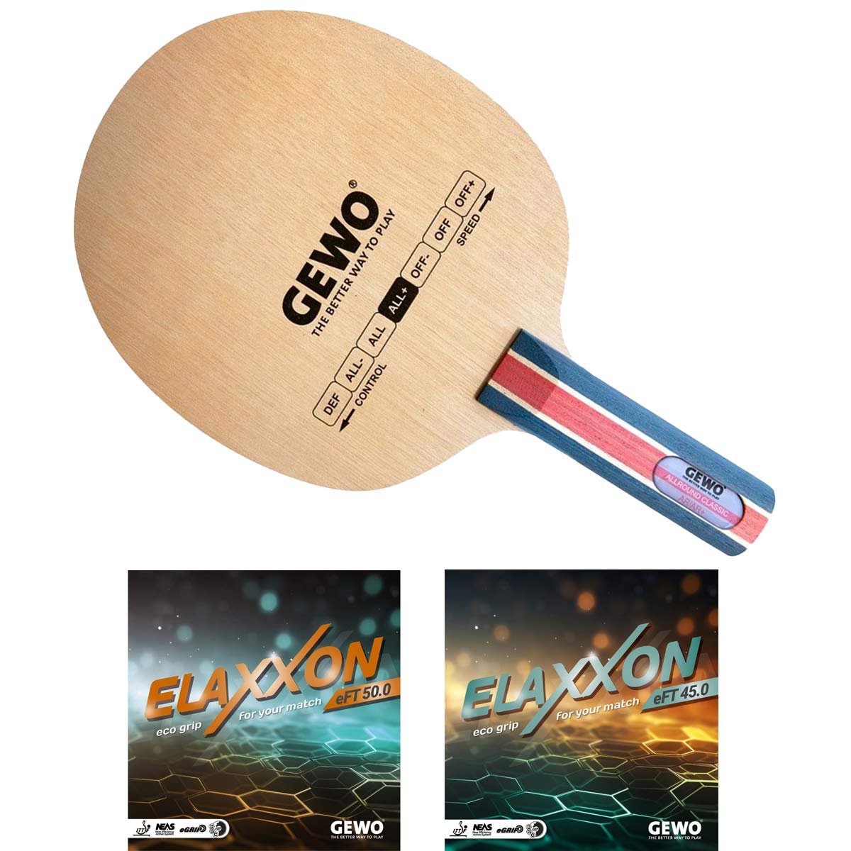 Gewo Bat Allround Classic met Elaxxon 50.0+45.0