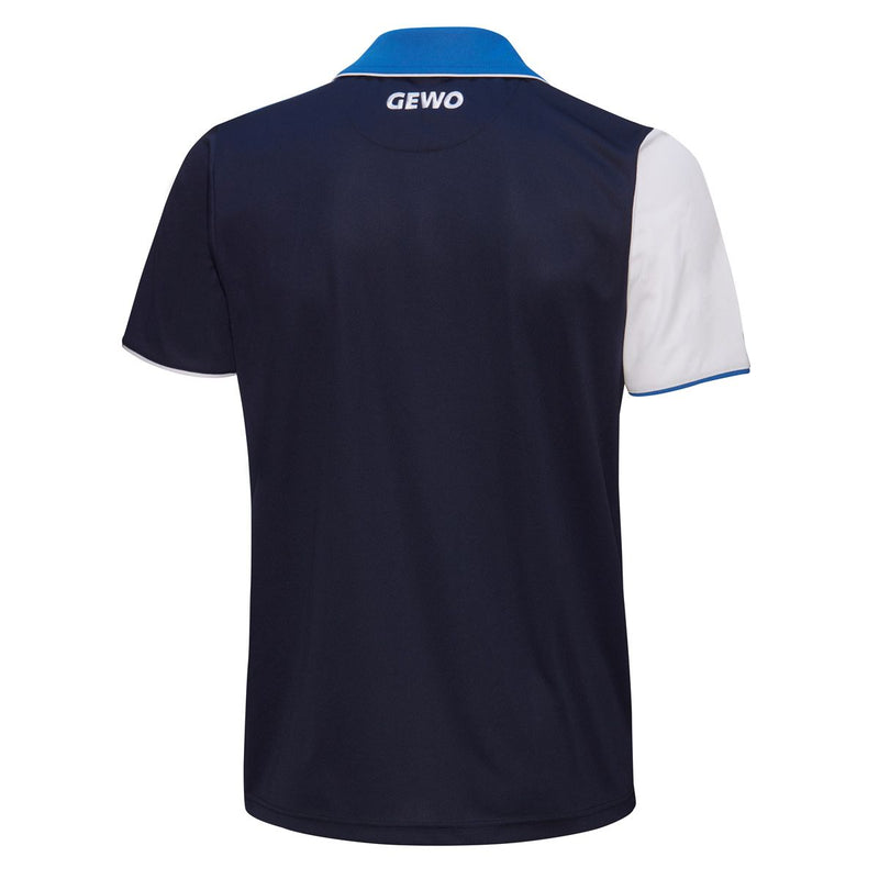 Gewo shirt Toledo Katoen marine/royalblauw