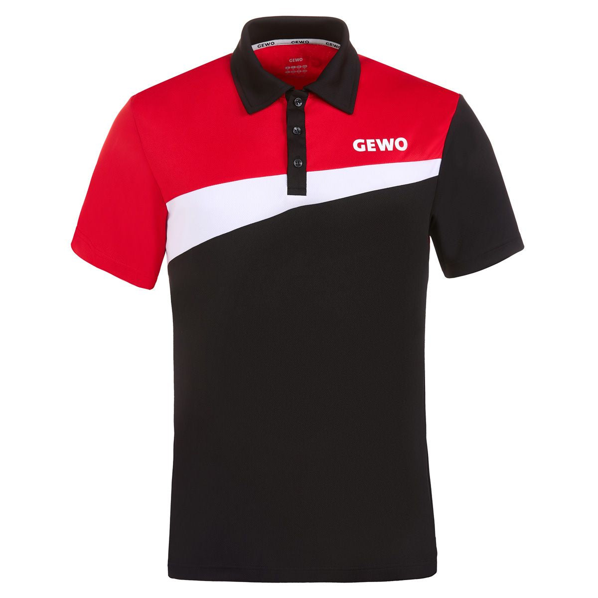 Gewo shirt Fondi IV Cotton black/red