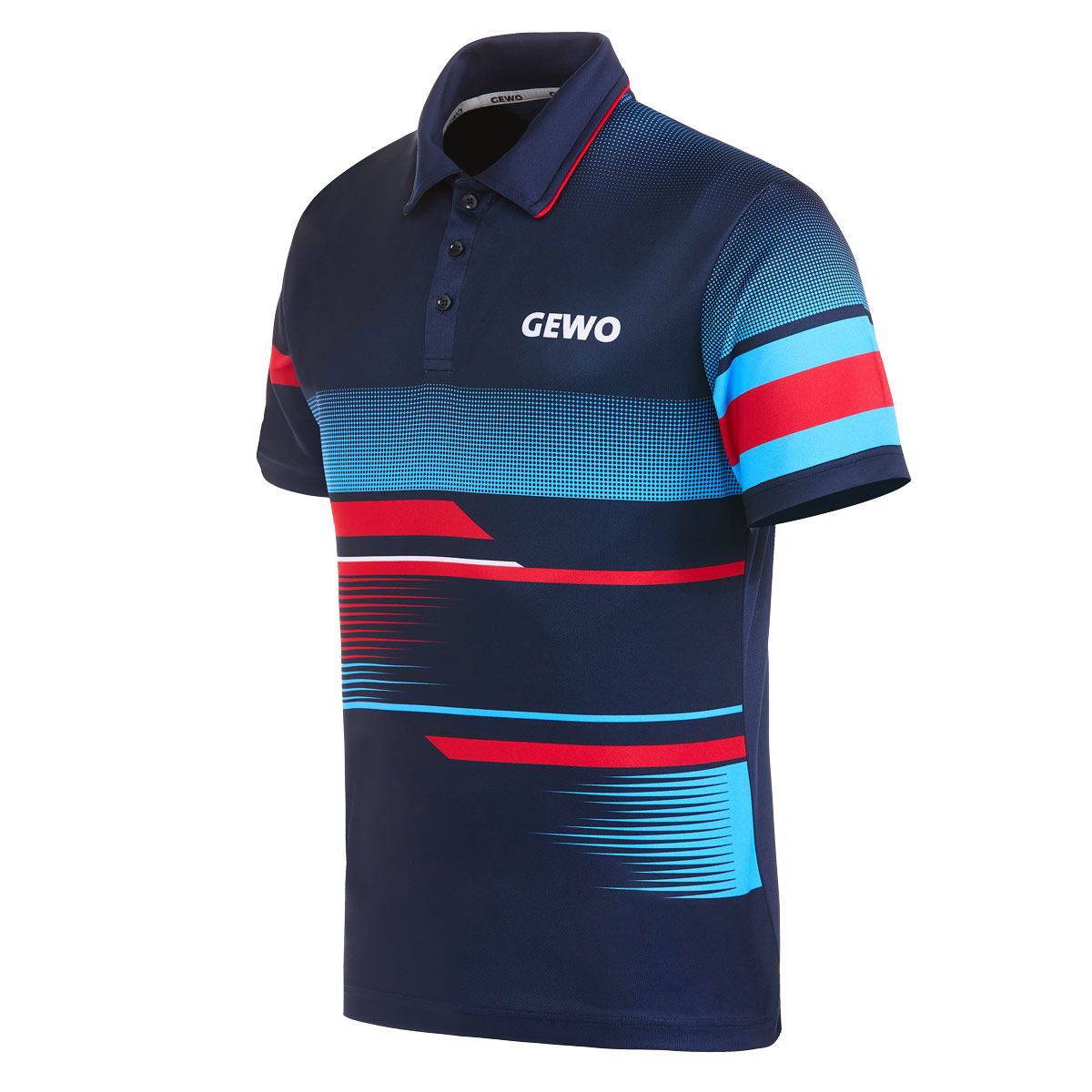 Gewo shirt Sarno I navy/red