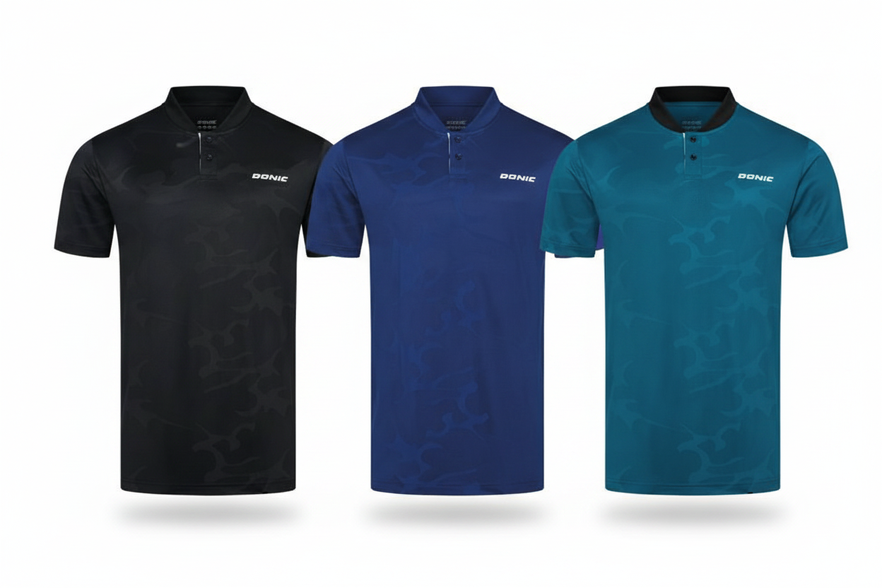 Donic Neva Polo Shirts Naast Elkaar