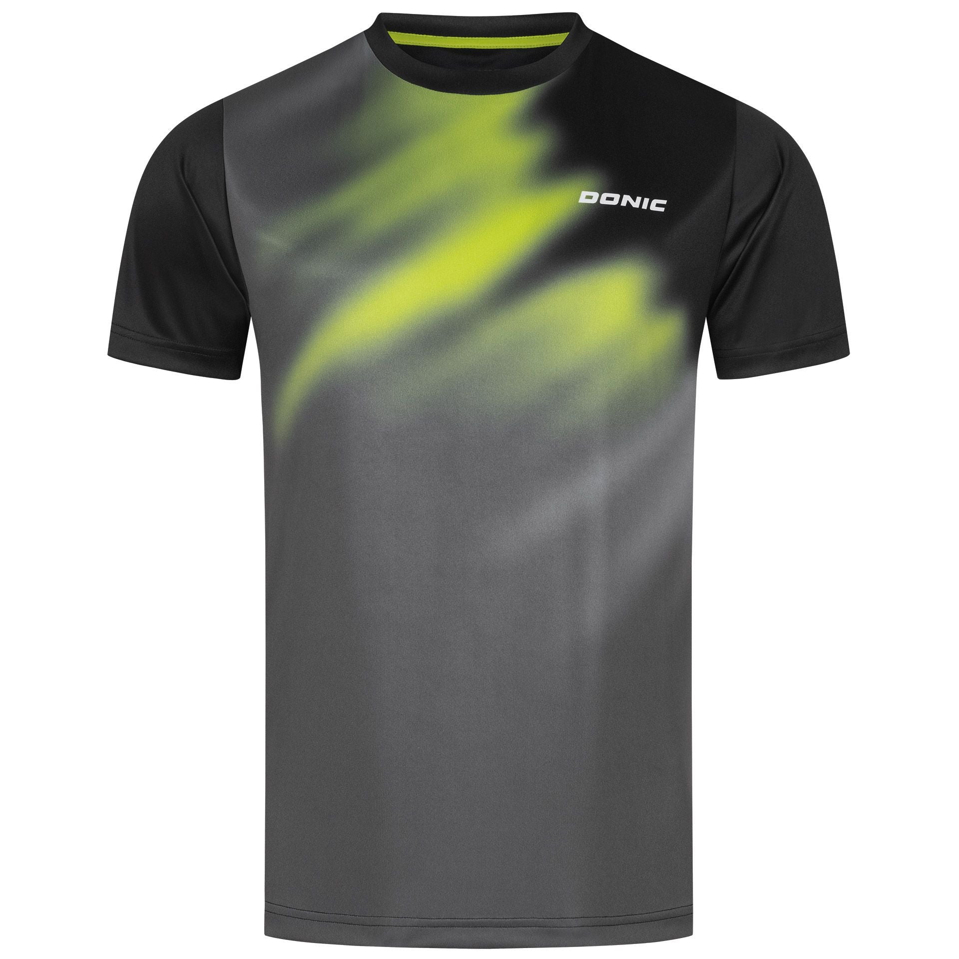 Donic t-shirt Furious Junior black/anthracite/lime