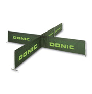 Donic Speelveldomranding groen 2.33m x 70cm. Aan beide zijden bedrukt met Donic